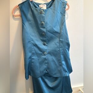 Elegant Blue Midi Dress